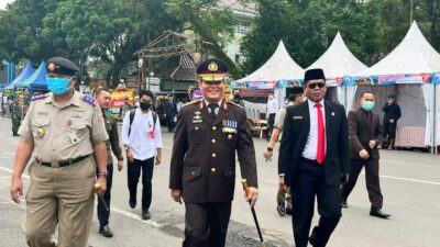 Kadivpas Kumham Banten Hadiri Puncak Peringatan HUT TNI Ke-77 di Alun-Alun Rangkasbitung