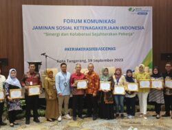 RS An-Nissa Raih Penghargaan Paritrana Award 2023 Tingkat Kantor Cabang BPJS Ketenagakerjaan Tangerang Cimone